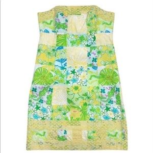 2009 Lilly Pulitzer Bowen Multi Gator Strapless Dress Style 74797 Size 4